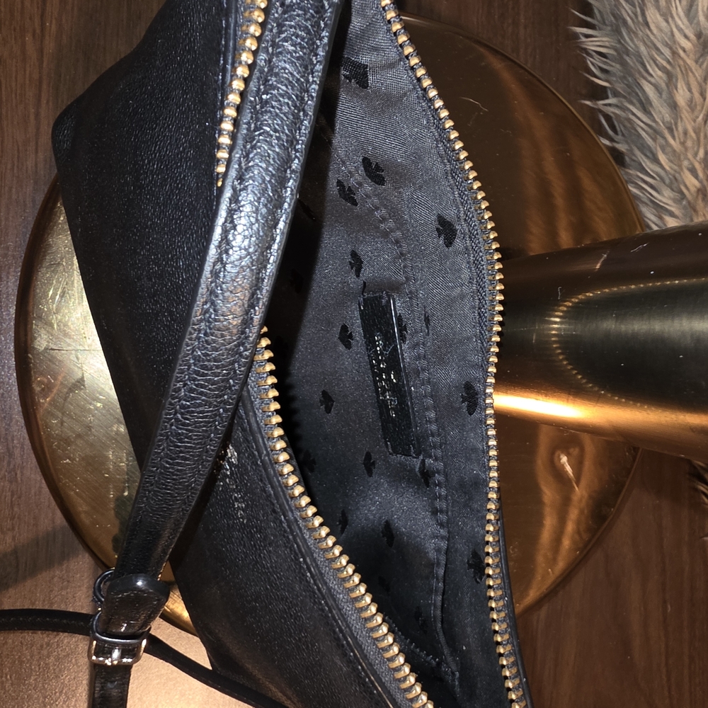 kate spade Black Leather Crossbody with Gold Hardware - Picture 3 of 3